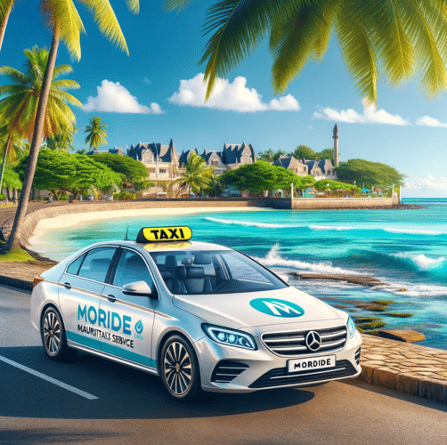 What taxi service is used in Mauritius?